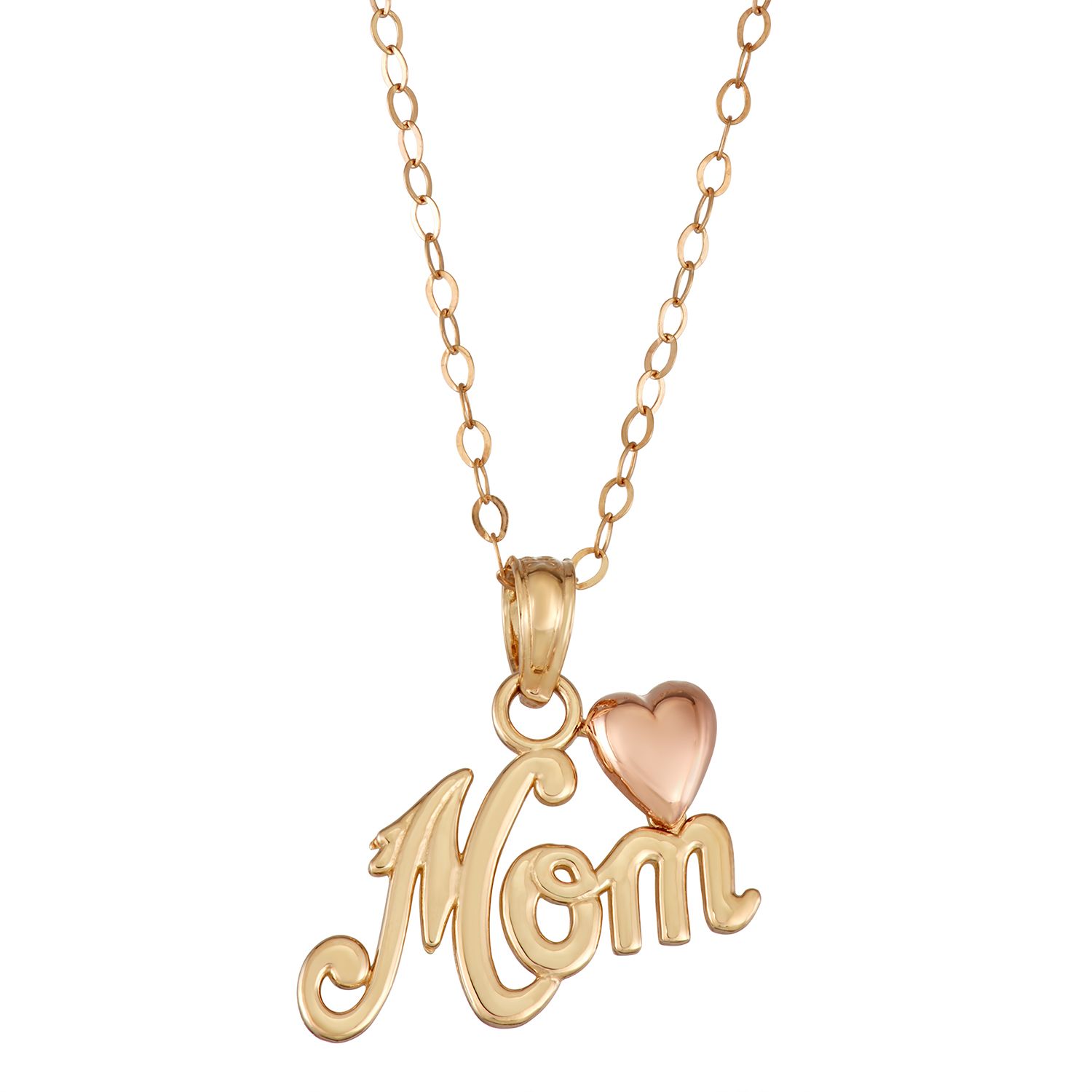 mom gold pendant