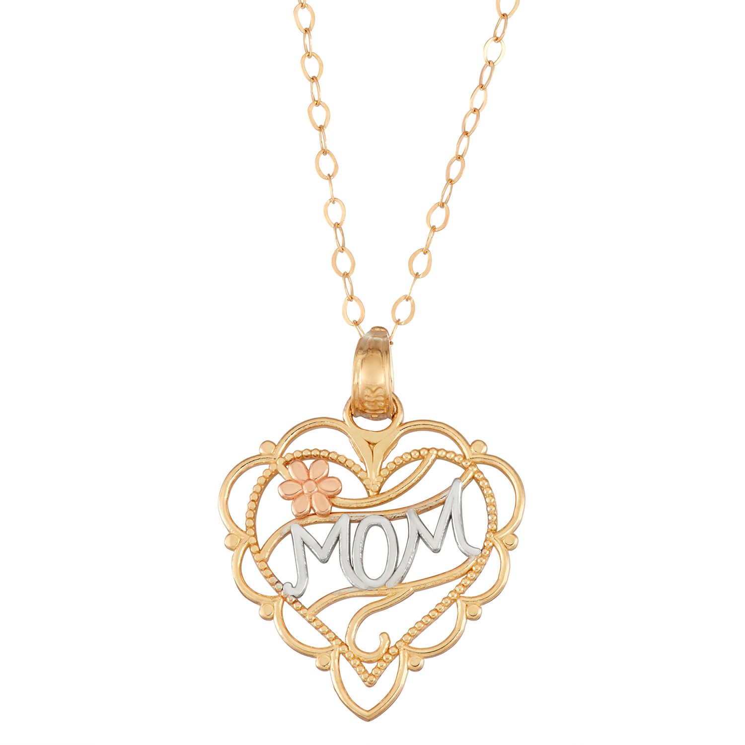 mom heart necklace