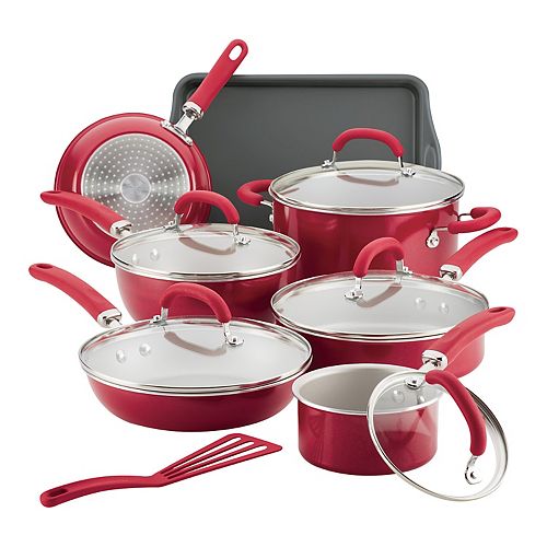 Rachael Ray Create Delicious 13-pc. Aluminum Nonstick Cookware Set