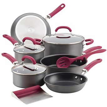 Rachael Ray® Create Delicious 11 pc Hard-Anodized Aluminum Nonstick Cookware Set