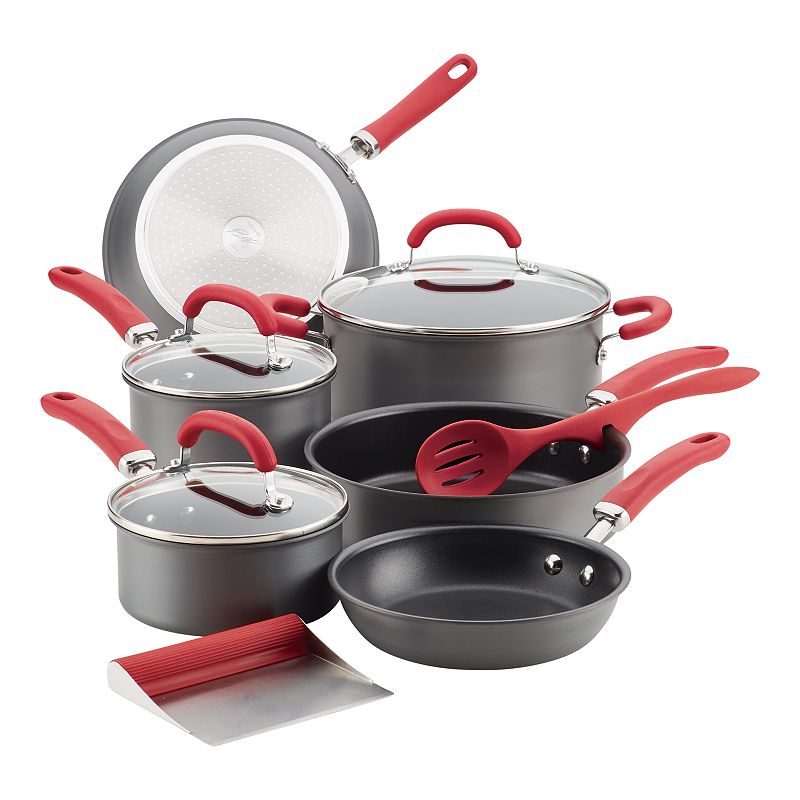 Rachael Ray Hard Enamel Nonstick 14-piece Cookware Set - Bed Bath & Beyond  - 9269334