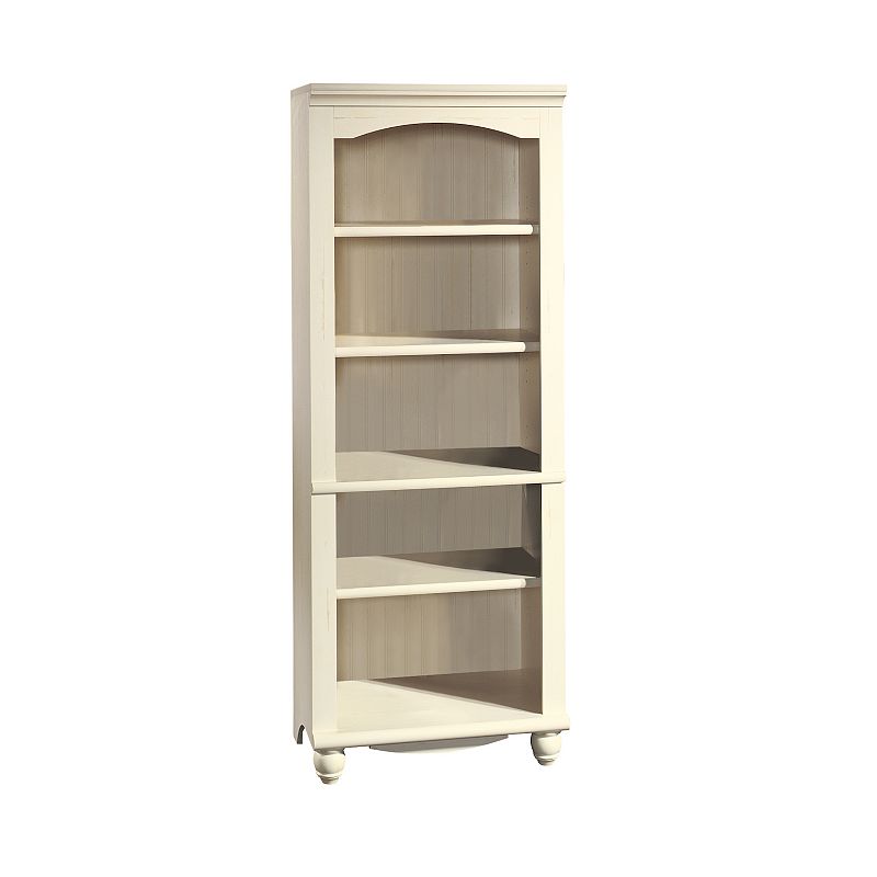 Sauder Harbor View Library 5-Shelf Bookcase, White