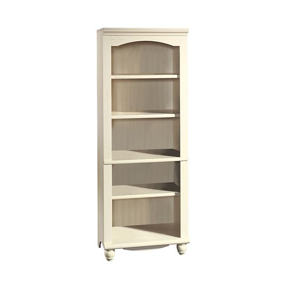 Sauder Harbor View Library 5 Shelf Bookcase, Sauder Cottage Road 3 Shelf Bookcase In Soft White And Daylight Bulbs