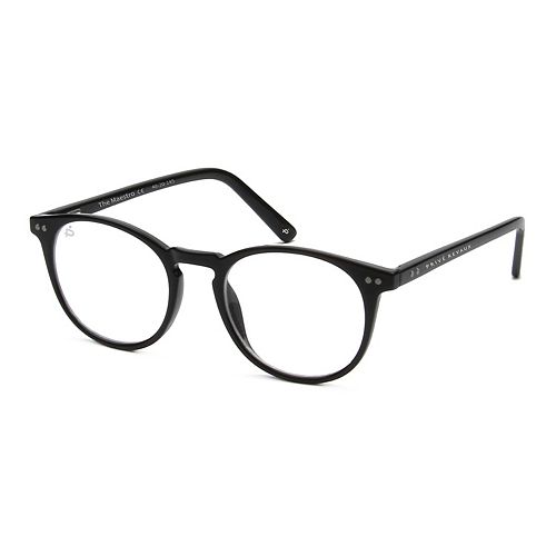 Unisex PRIVÉ REVAUX The Maestro 48mm Blue Light Round Glasses