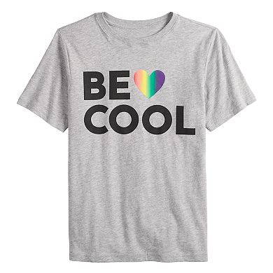 Boys 8-20 Family Fun™ "Be Cool" Rainbow Pride Graphic Tee