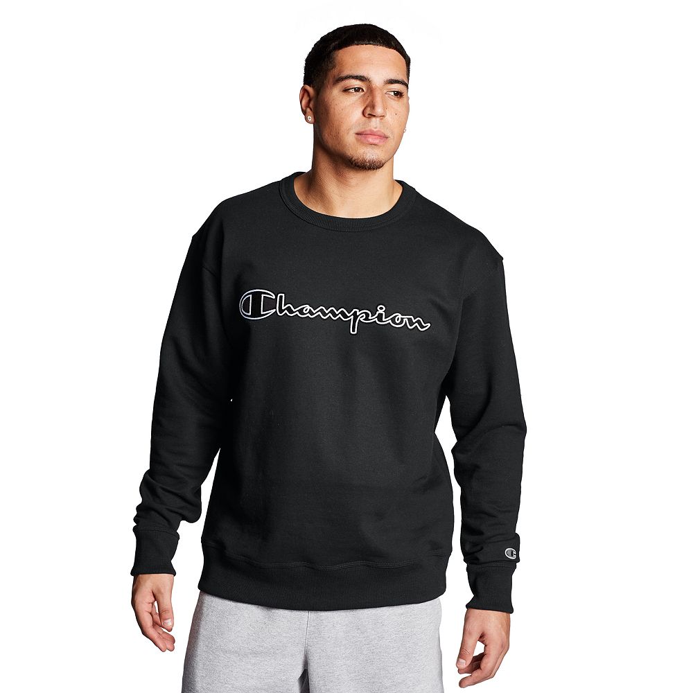 Men’s Sweatshirt without Hood Champion Basket Graphic M Black