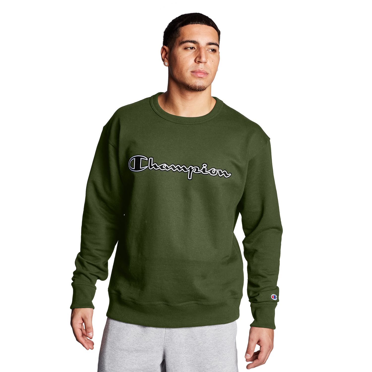 men's champion grey sweatshirt