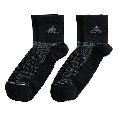 Men's adidas 2-pack climalite Superlite Prime Mesh III Quarter Socks