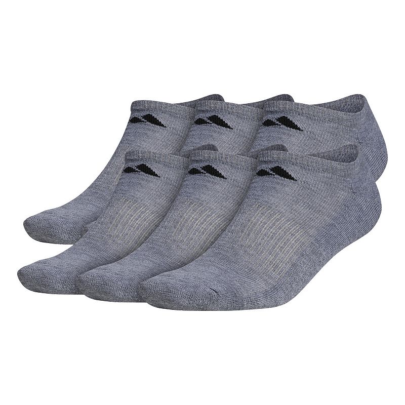 Mens adidas 6-pack Climalite Cushioned No-Show Socks, Size: 6-12, Med Grey