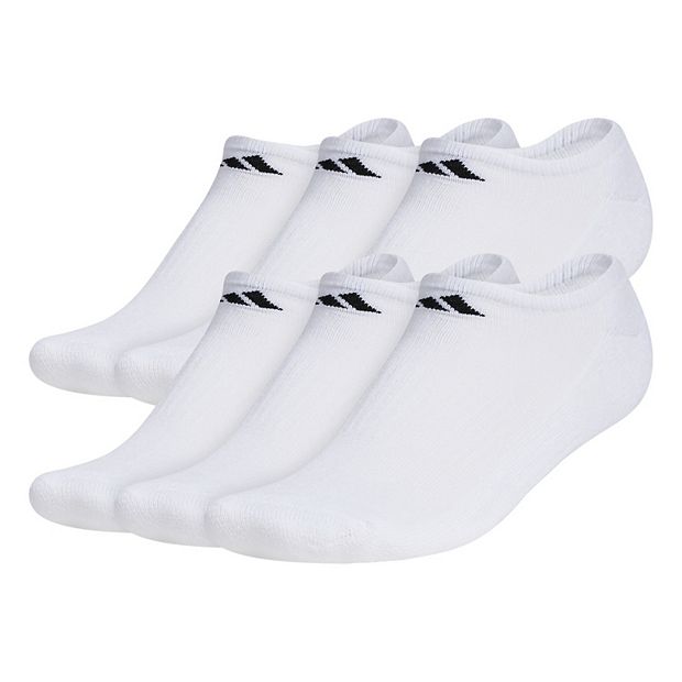 adidas Athletic Cushioned Low-Cut Socks 6 Pairs XL - White