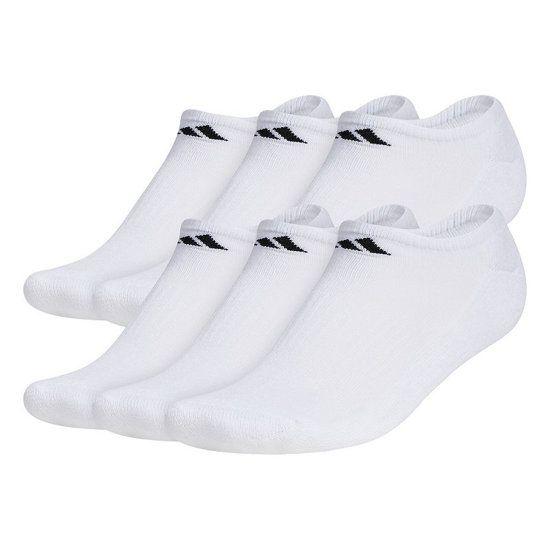 Mens adidas 6-pack Climalite Cushioned No-Show Socks, Size: 6-12, White