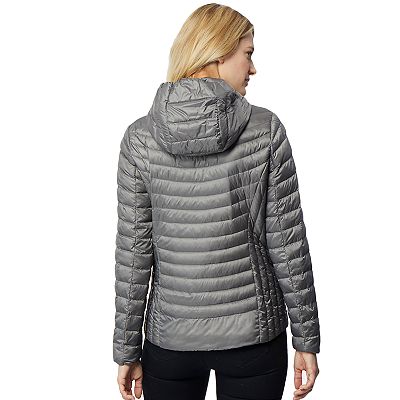 Women s HeatKeep Silk Nano Hooded Packable Down Jacket