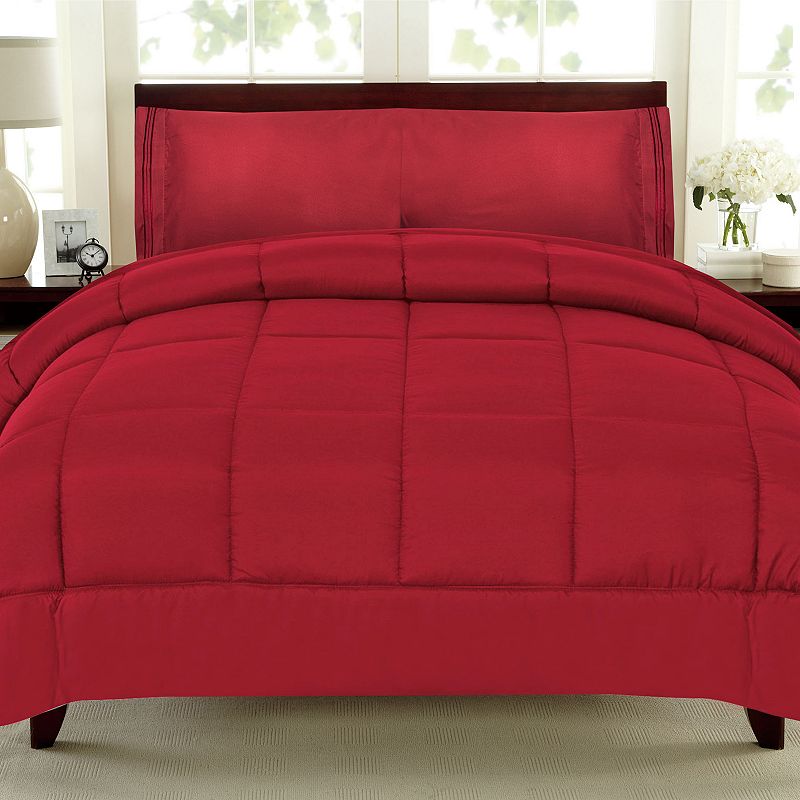 Sweethome Collection Down-Alternative Comforter, Red