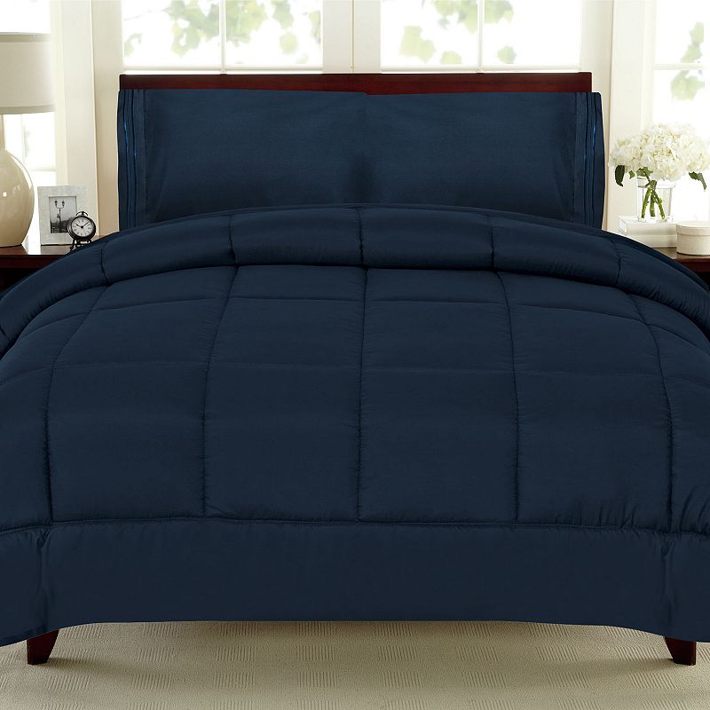 Sweethome Collection Down-Alternative Comforter, Blue, Twin