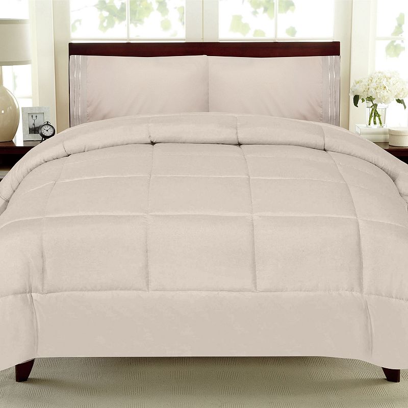 Sweethome Collection Luxury Comforter & Sheet Set, Natural, Twin