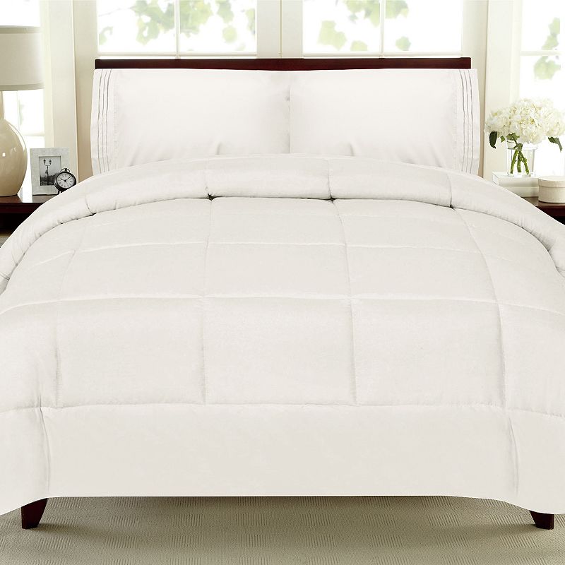 Sweethome Collection Luxury Comforter & Sheet Set, White, King