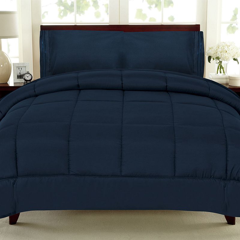 Sweethome Collection Luxury Comforter & Sheet Set, Blue, King