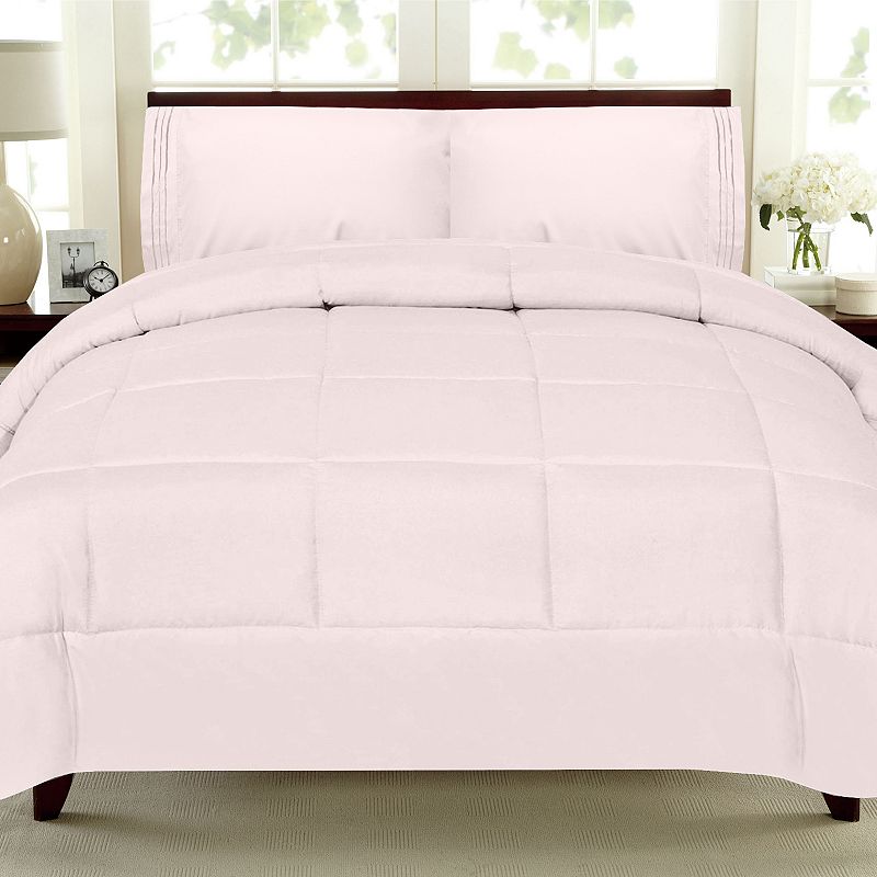 Sweethome Collection Luxury Comforter & Sheet Set, Pink, King