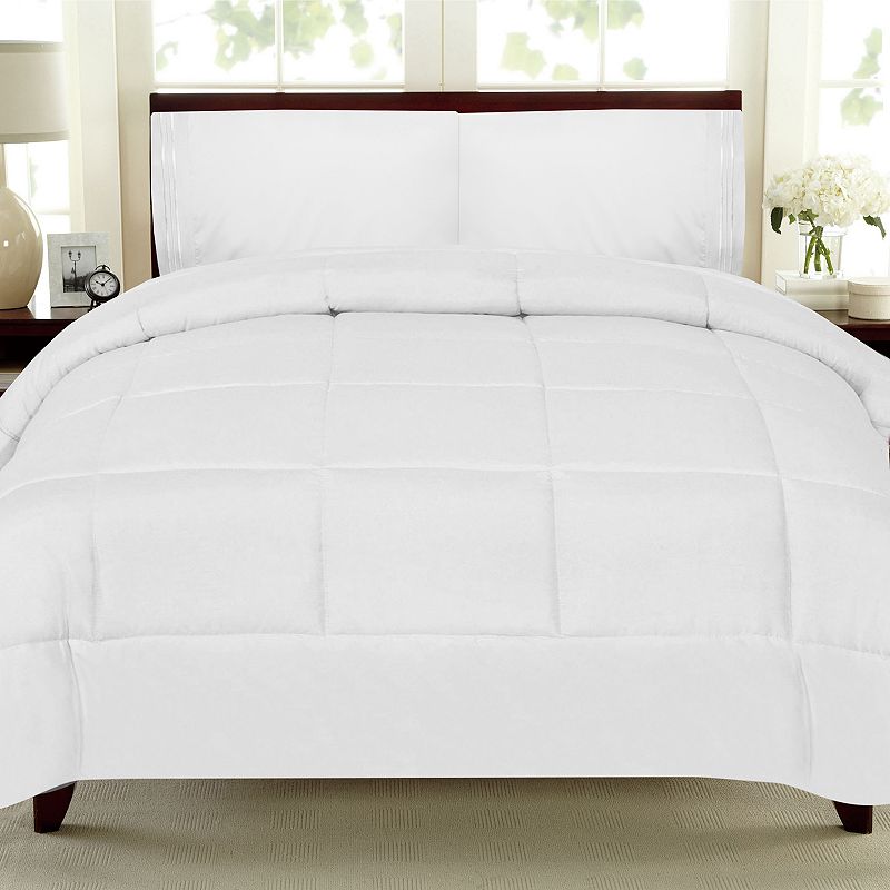 Sweethome Collection Luxury Comforter & Sheet Set, White, Twin XL