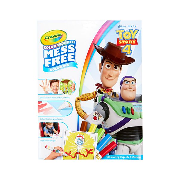 Disney Pixar Toy Story 4 Crayola Color Wonder Mess Free Coloring Book