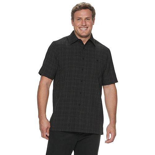 microfiber button down shirt