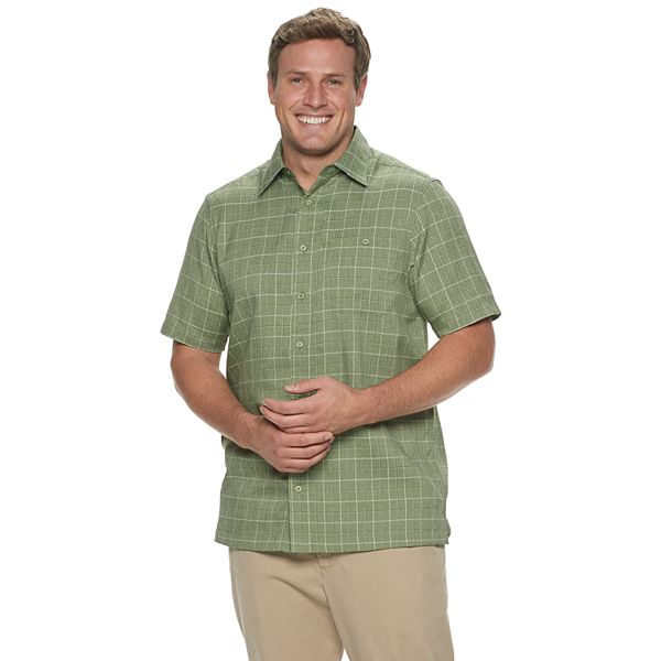 microfiber button down shirt