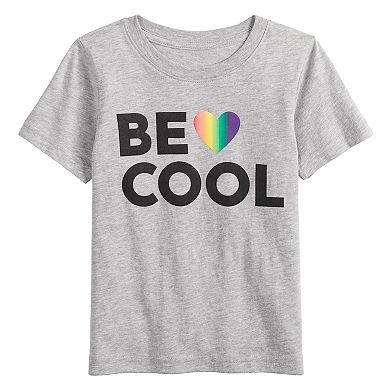 Todder Boy Family Fun™ "Be Cool" Rainbow Pride Graphic Tee