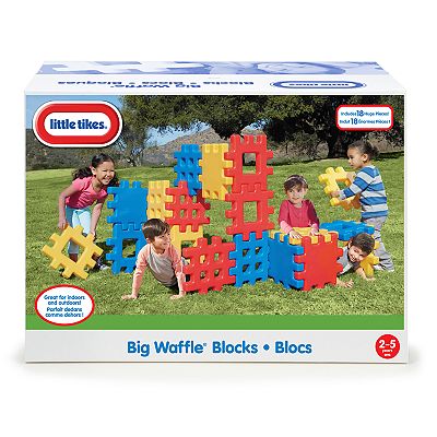 Little Tikes BIG Waffle 16 Piece 14” Toddler Kid Construction Building Block high quality Set