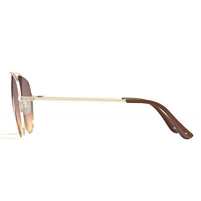 Prive Revaux - The 59mm Aviator Polarized Cali Sunglasses Gold & Brown - NWT Prive Revaux The Cali - Gold Sunglasses - Brown Sunglasses  main image 4