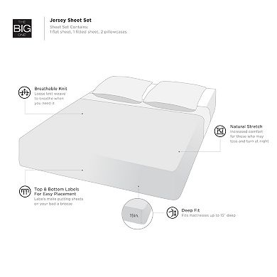 The Big One® Jersey Sheet Set or Pillowcases