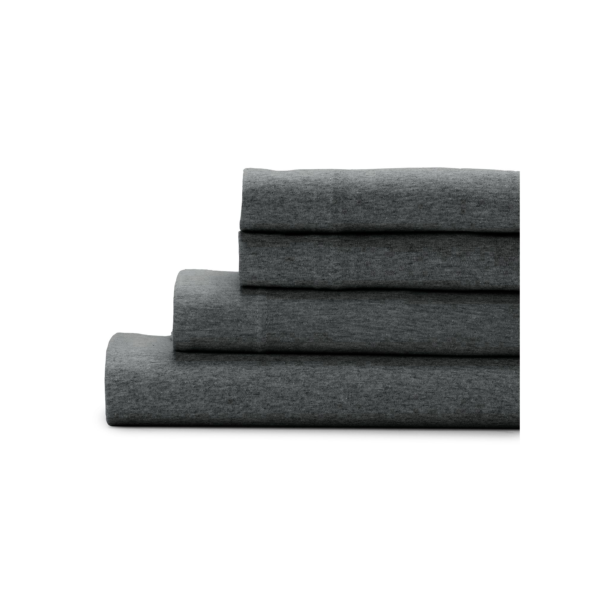 The Big One® Jersey Sheet Set or Pillowcases, Grey Heather