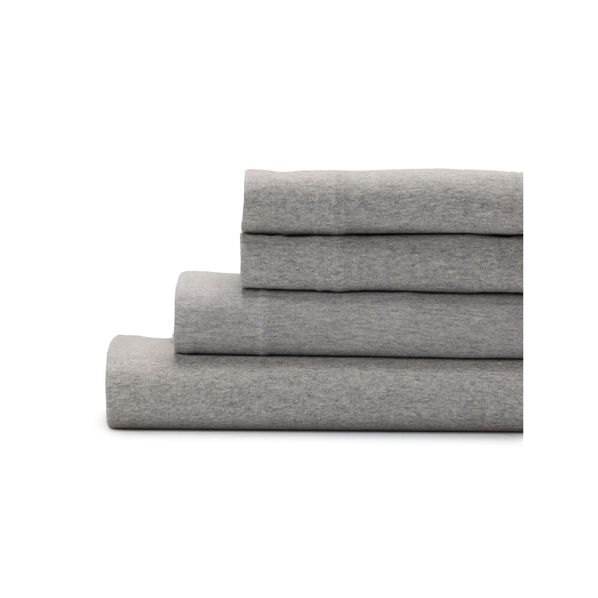 The Big One® Jersey Sheet Set or Pillowcases, Gray Grey