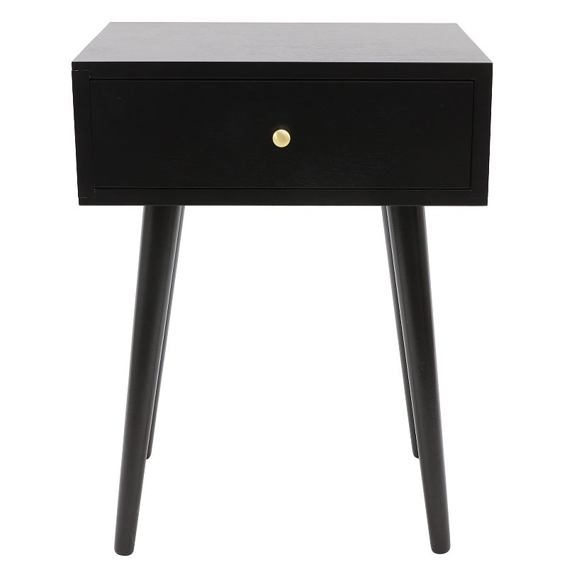 62327752 Decor Therapy 1-Drawer End Table, Black sku 62327752