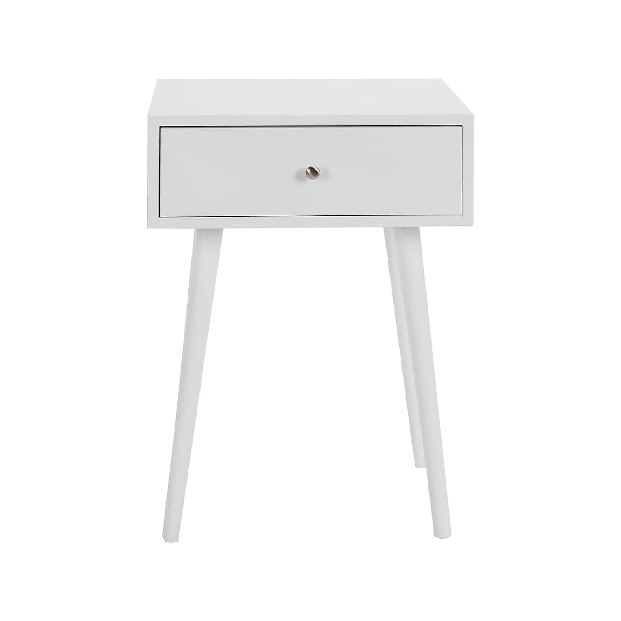 Decor Therapy 1-Drawer End Table, White