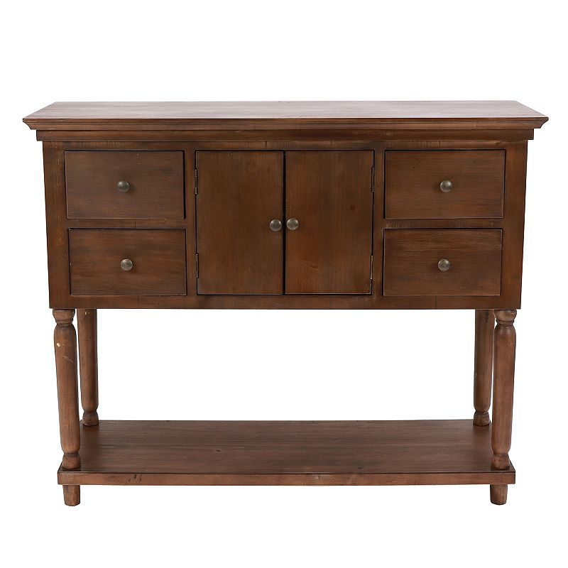 68429395 Decor Therapy Taylor 4-Drawer Console Table, Brown sku 68429395
