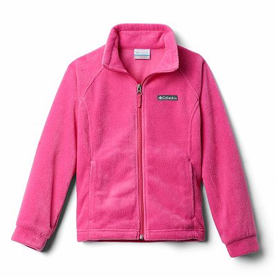 Columbia Girls Benton Springs Fleece Jacket Large Pink