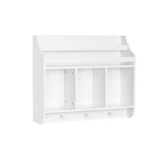 RiverRidge Home Book Nook Kids' Wall Shelf with Cubbies and Bookrack