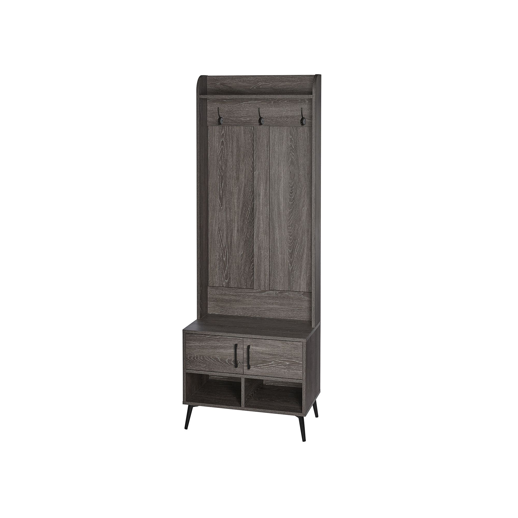 RiverRidge Home Woodbury Hall Tree with Bench, Brown