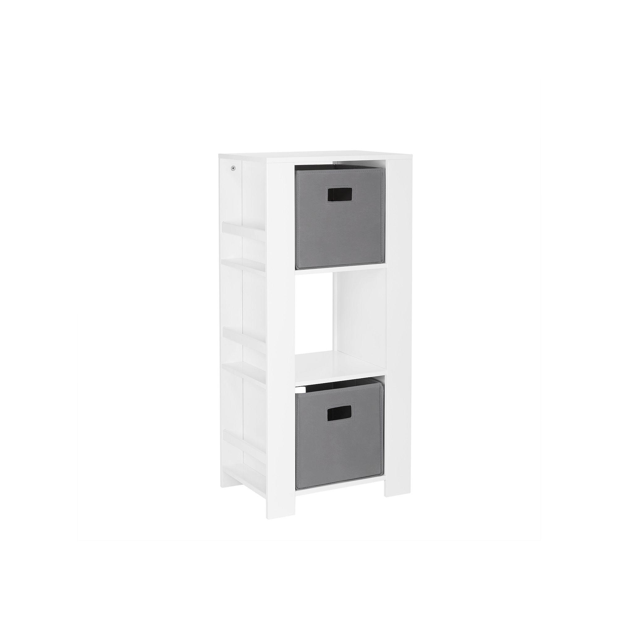 RiverRidge Home Book Nook Collection Kids Cubby Storage Tower, Gray