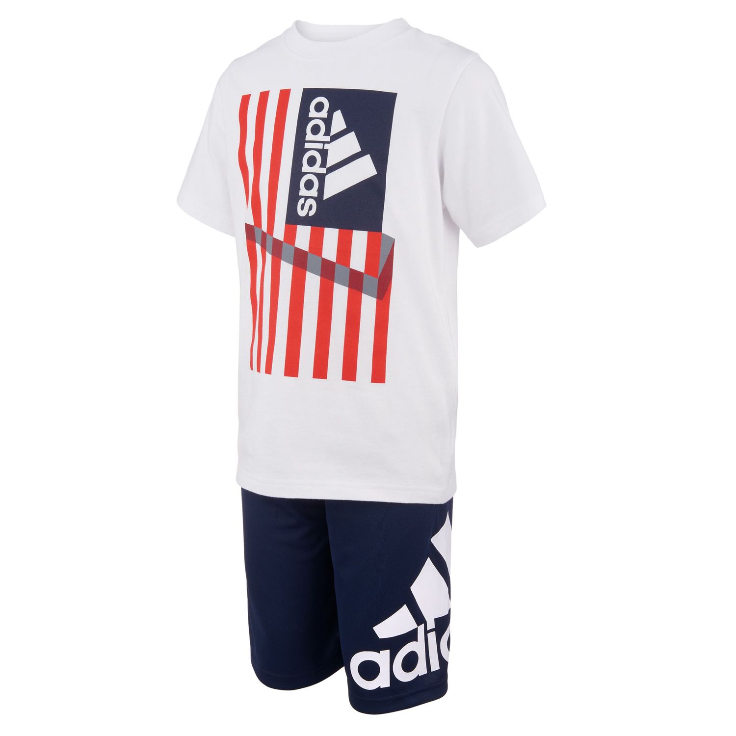 adidas shorts and tee set