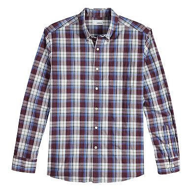 Men's Sonoma Goods For Life® Perfect Length Flexwear Poplin Button-Down Shirt