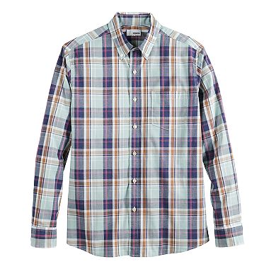 Men's Sonoma Goods For Life® Perfect Length Flexwear Poplin Button-Down Shirt
