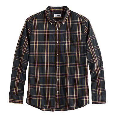 Men's Sonoma Goods For Life® Perfect Length Flexwear Poplin Button-Down Shirt