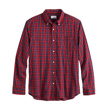 Men's Sonoma Goods For Life® Perfect Length Flexwear Poplin Button-Down Shirt