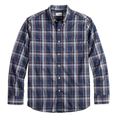 Men's Sonoma Goods For Life® Perfect Length Flexwear Poplin Button-Down Shirt