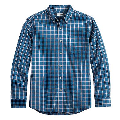Men's Sonoma Goods For Life® Perfect Length Flexwear Poplin Button-Down Shirt