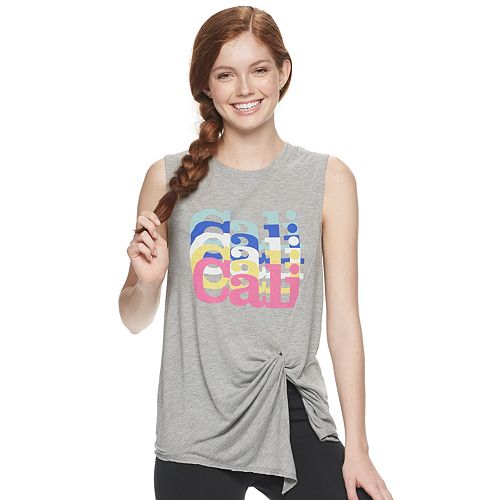 juniors graphic tank tops