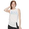 Juniors' SO Side Knot Tank Graphic Tanks