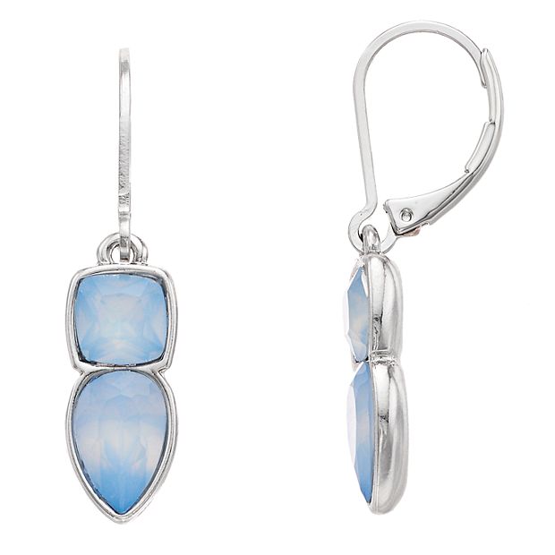 Simply Vera Vera Wang Blue Double Drop Earrings