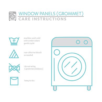 Lush Decor 2-pack Milo Linen Window Curtain Set